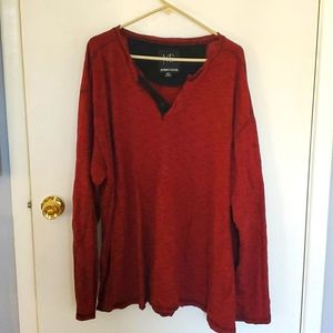 Mens plus modern culture ling sleeve shirt